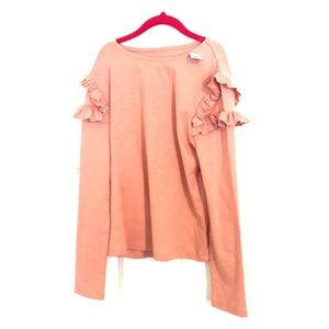 Girls ruffle sweater